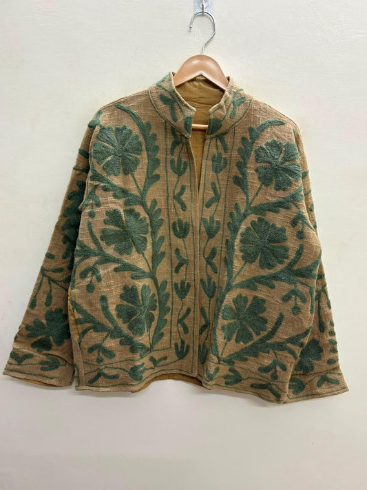 Handcrafted Suzani Embroidered Cotton Jacket – Floral Artisan Open Front Jacket (Copy) (Copy) (Copy) (Copy) (Copy) (Copy) (Copy) (Copy) (Copy) (Copy) (Copy) (Copy) (Copy) (Copy) (Copy) (Copy) (Copy) (Copy) (Copy)