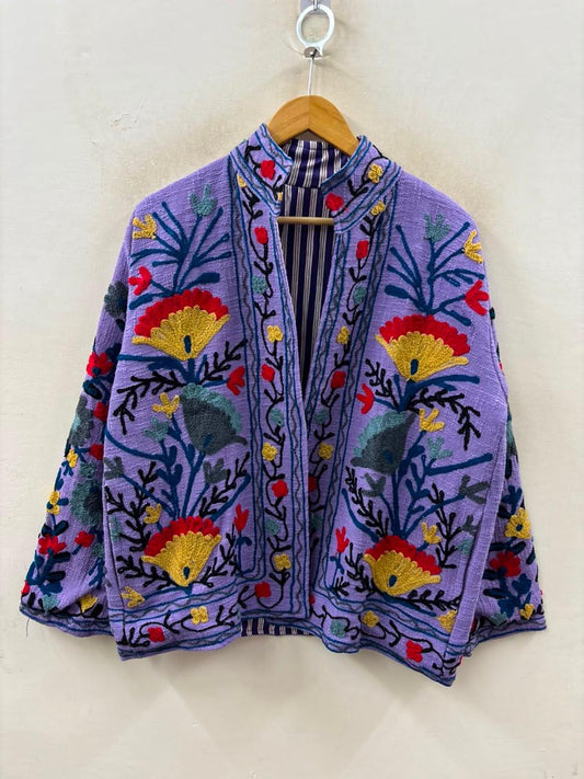 Handcrafted Suzani Embroidered Cotton Jacket – Floral Artisan Open Front Jacket (Copy) (Copy) (Copy) (Copy) (Copy) (Copy) (Copy) (Copy) (Copy) (Copy) (Copy) (Copy) (Copy) (Copy) (Copy) (Copy) (Copy) (Copy) (Copy) (Copy) (Copy) (Copy) (Copy) (Copy) (Copy)