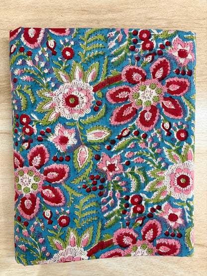 100% Cotton Hand Block Print Fabric | Multicolor Floral Cotton Fabric | Jaipur Handmade Printed Fabric for Apparel, Home Furnishing & Crafts