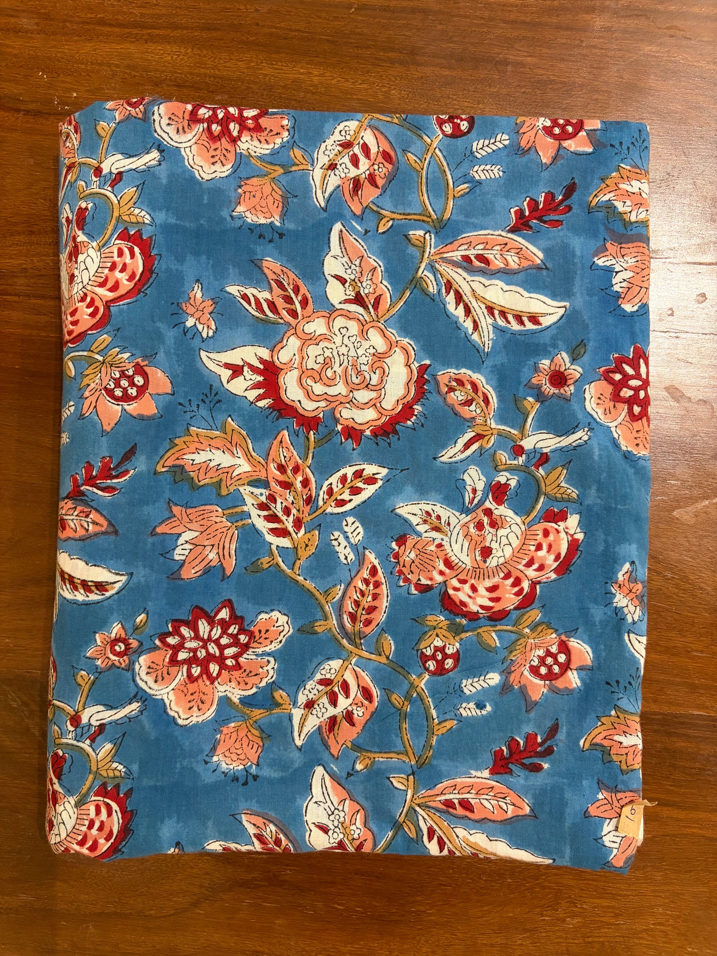 100% Cotton Hand Block Print Fabric 100% Cotton Hand Block Print Floral Vine Fabric | Vintage Botanical Cotton Fabric | Jaipur Printed Cotton Fabric Manufacturer