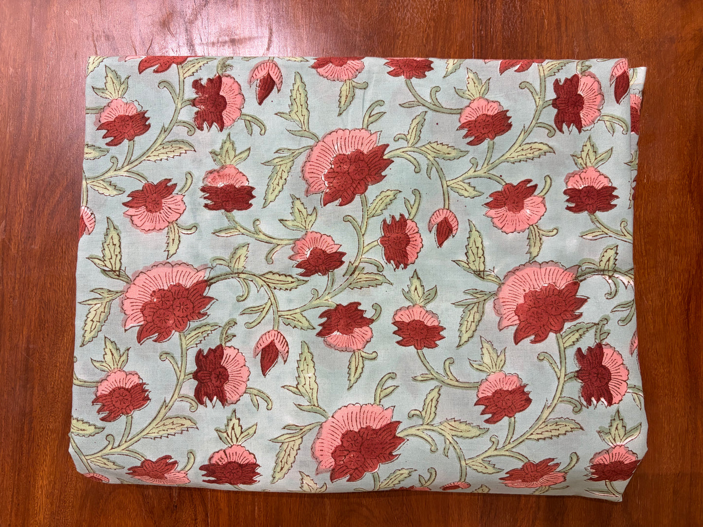 100% Cotton Hand Block Printed Fabric | Tropical Floral & Leaf Print Cotton Fabric | Jaipur Block Print Textile | Wholesale Fabric Manufacturer (Copy)