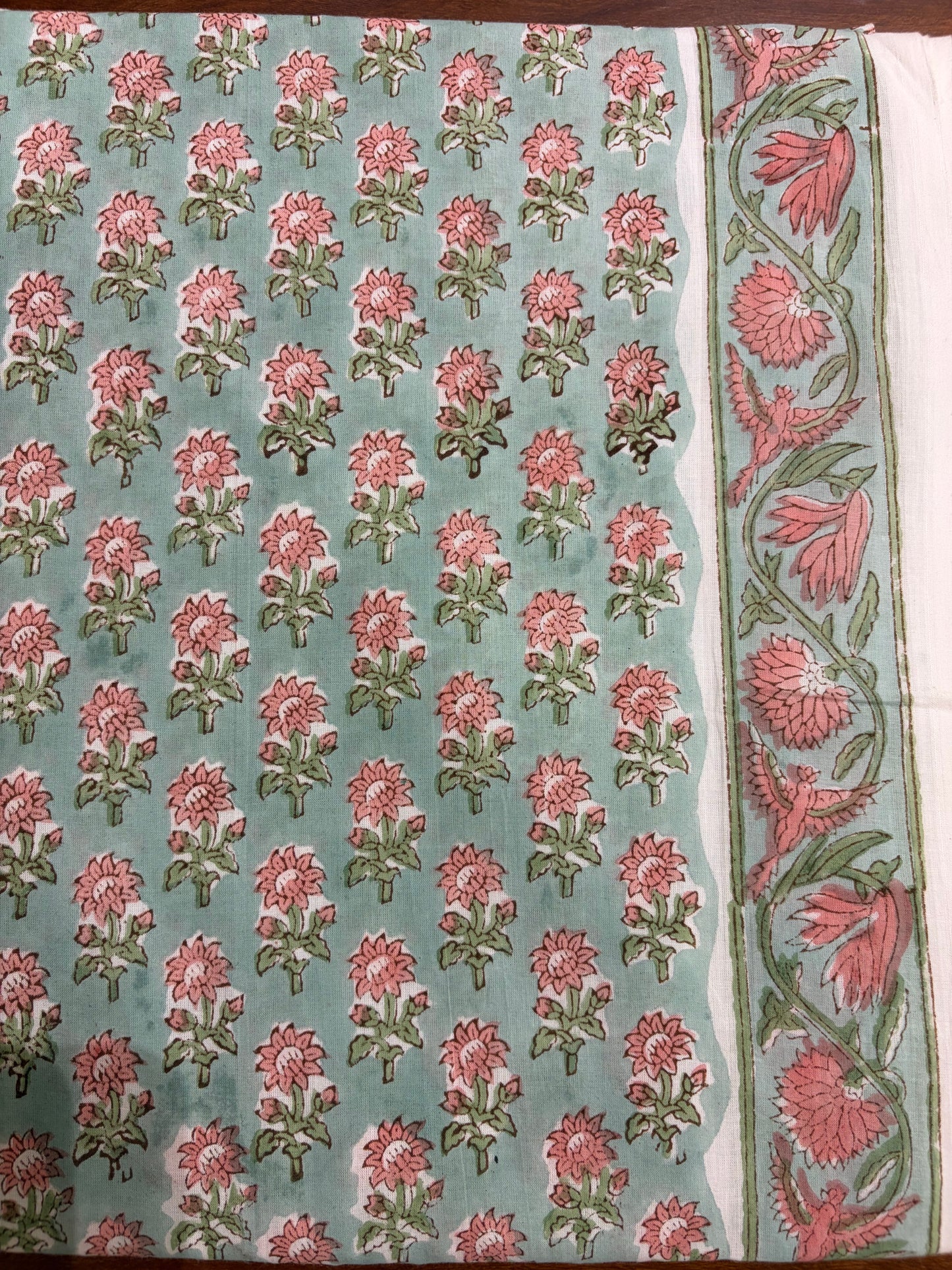 100% Cotton Hand Block Printed Fabric | Tropical Floral & Leaf Print Cotton Fabric | Jaipur Block Print Textile | Wholesale Fabric Manufacturer (Copy)