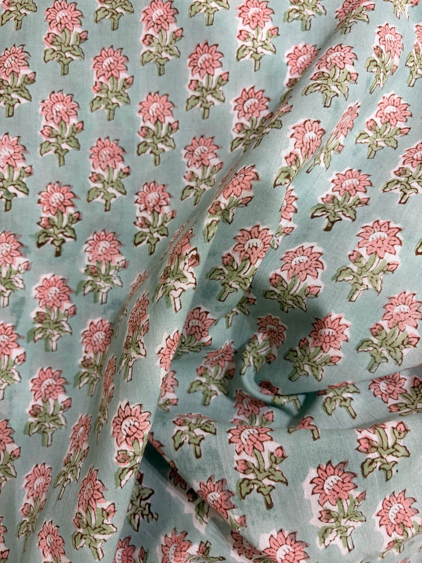 100% Cotton Hand Block Printed Fabric | Tropical Floral & Leaf Print Cotton Fabric | Jaipur Block Print Textile | Wholesale Fabric Manufacturer (Copy)