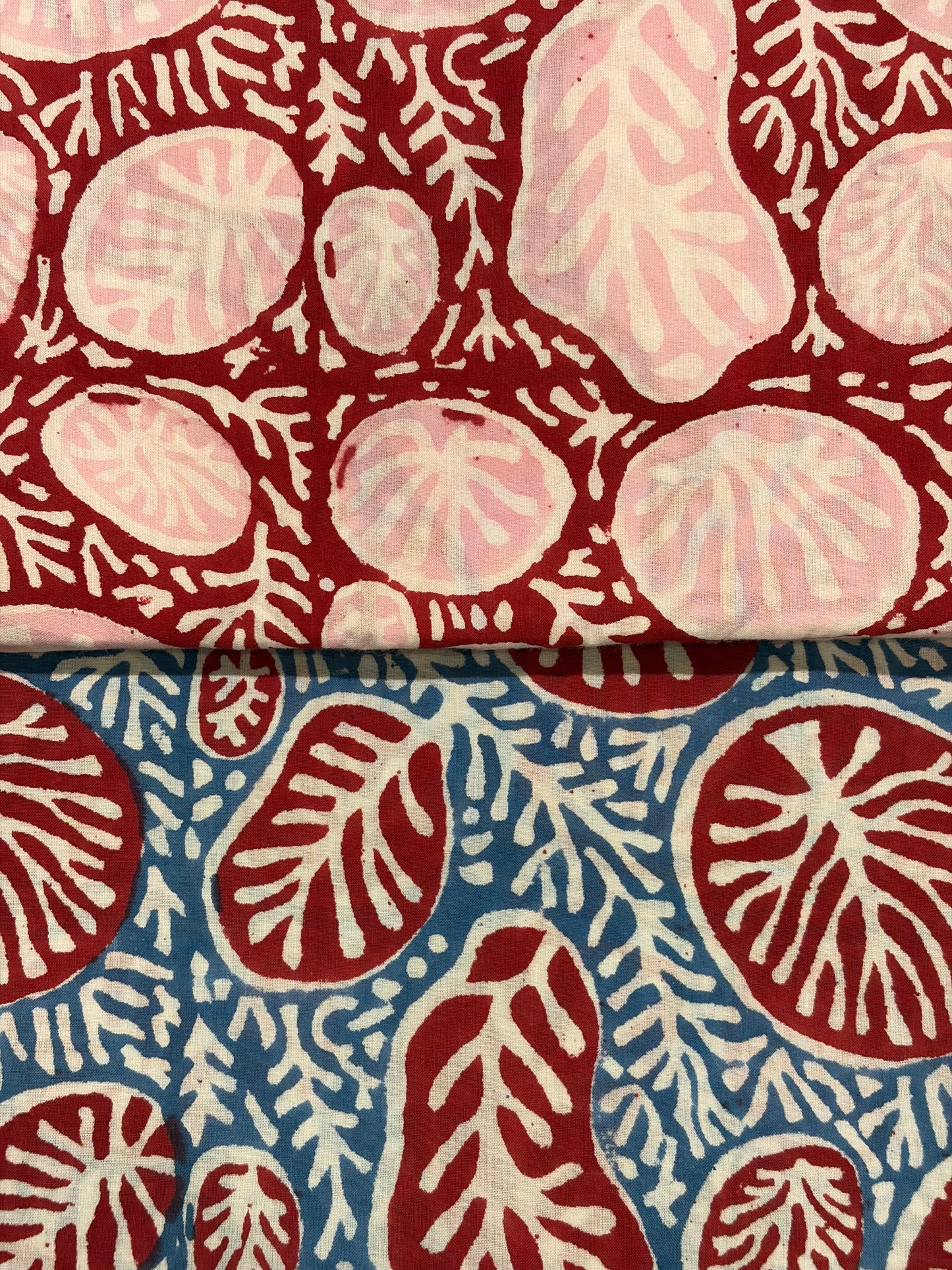 100% Cotton Hand Block Printed Fabric | Tropical Floral & Leaf Print Cotton Fabric | Jaipur Block Print Textile | Wholesale Fabric Manufacturer (Copy)