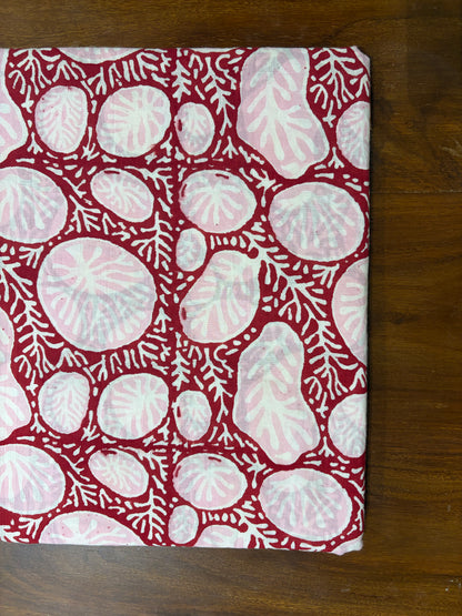 100% Cotton Hand Block Printed Fabric | Tropical Floral & Leaf Print Cotton Fabric | Jaipur Block Print Textile | Wholesale Fabric Manufacturer (Copy)