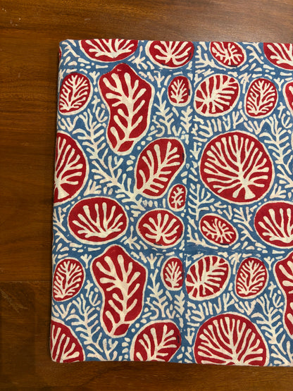 100% Cotton Hand Block Printed Fabric | Tropical Floral & Leaf Print Cotton Fabric | Jaipur Block Print Textile | Wholesale Fabric Manufacturer (Copy)