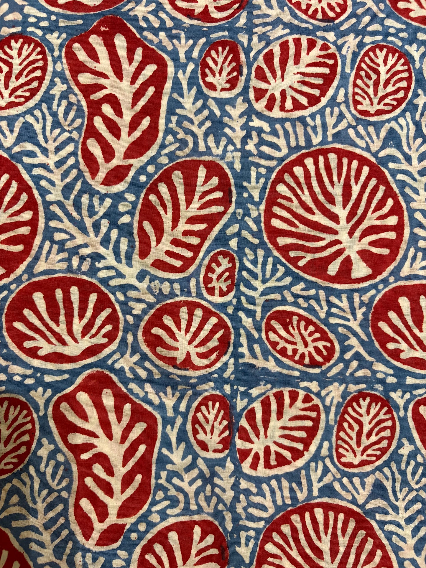 100% Cotton Hand Block Printed Fabric | Tropical Floral & Leaf Print Cotton Fabric | Jaipur Block Print Textile | Wholesale Fabric Manufacturer (Copy)