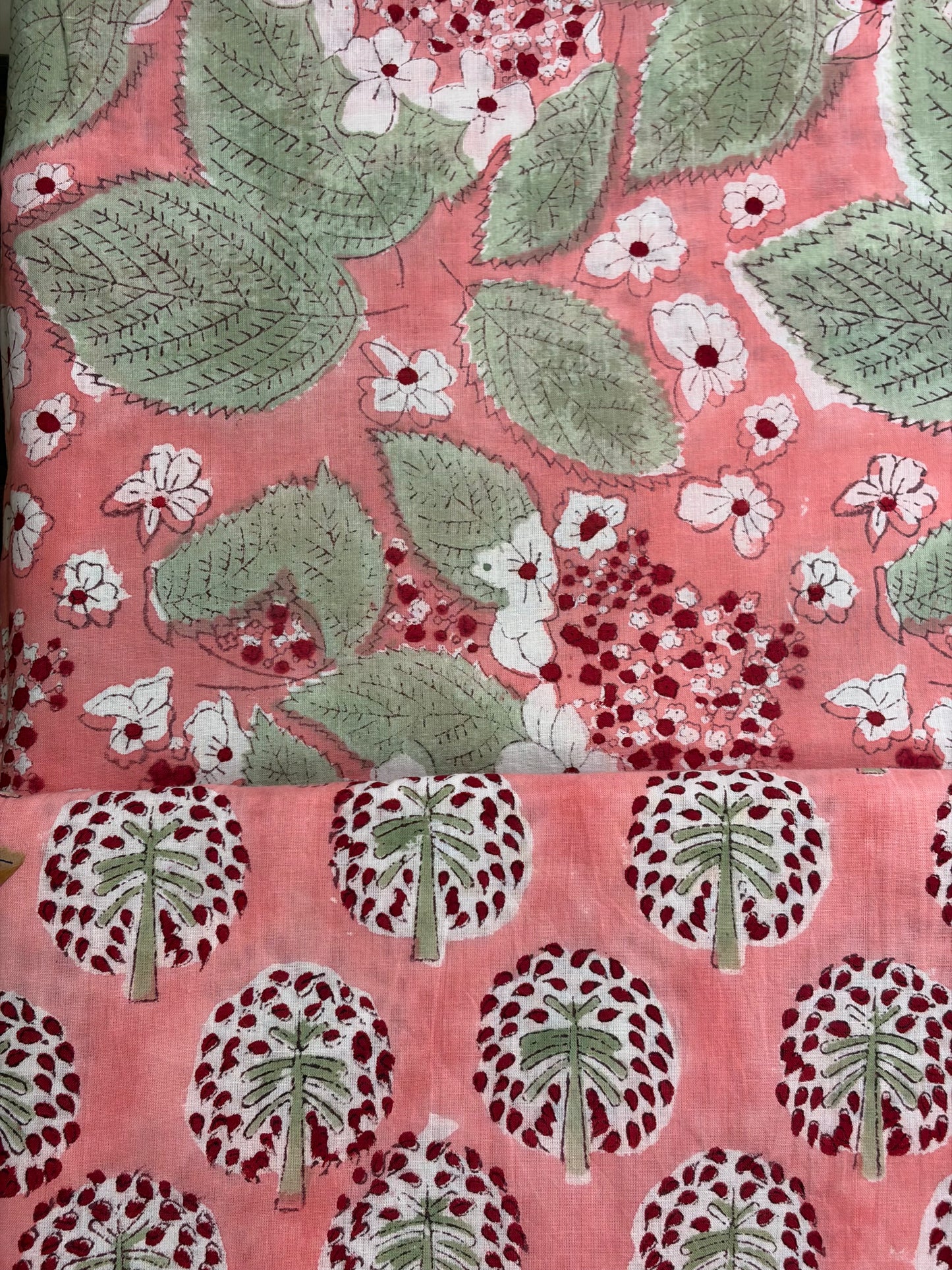 100% Cotton Hand Block Printed Fabric | Floral & Botanical Print with Coordinating Buta | Premium Jaipur Cotton Fabric | OEM & Wholesale Manufacturer Product
