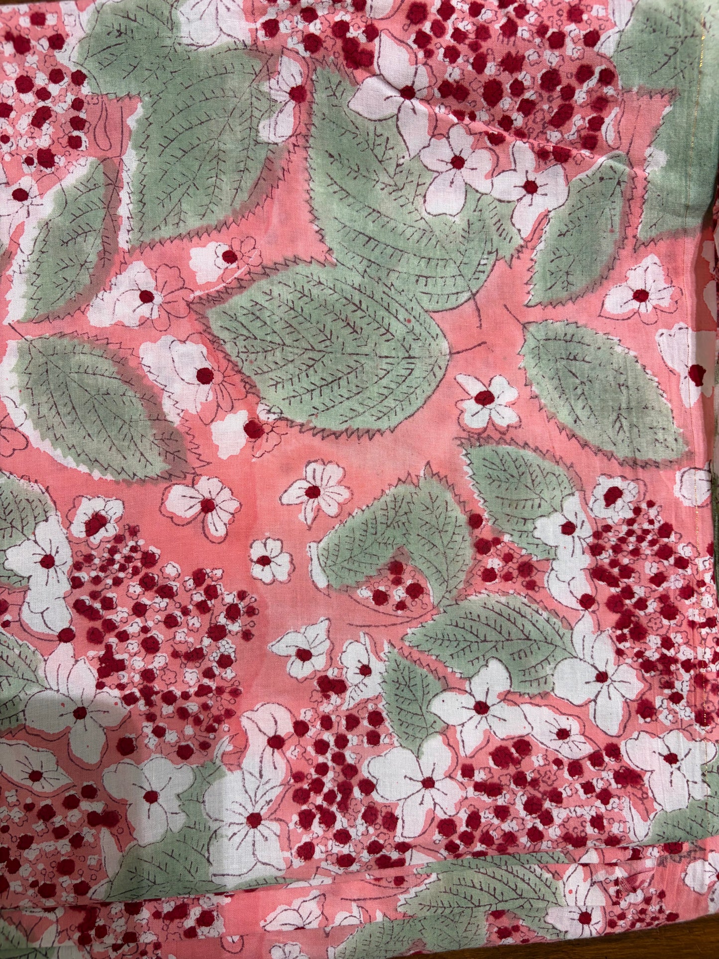 100% Cotton Hand Block Printed Fabric | Floral & Botanical Print with Coordinating Buta | Premium Jaipur Cotton Fabric | OEM & Wholesale Manufacturer Product