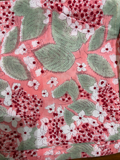 100% Cotton Hand Block Printed Fabric | Floral & Botanical Print with Coordinating Buta | Premium Jaipur Cotton Fabric | OEM & Wholesale Manufacturer Product