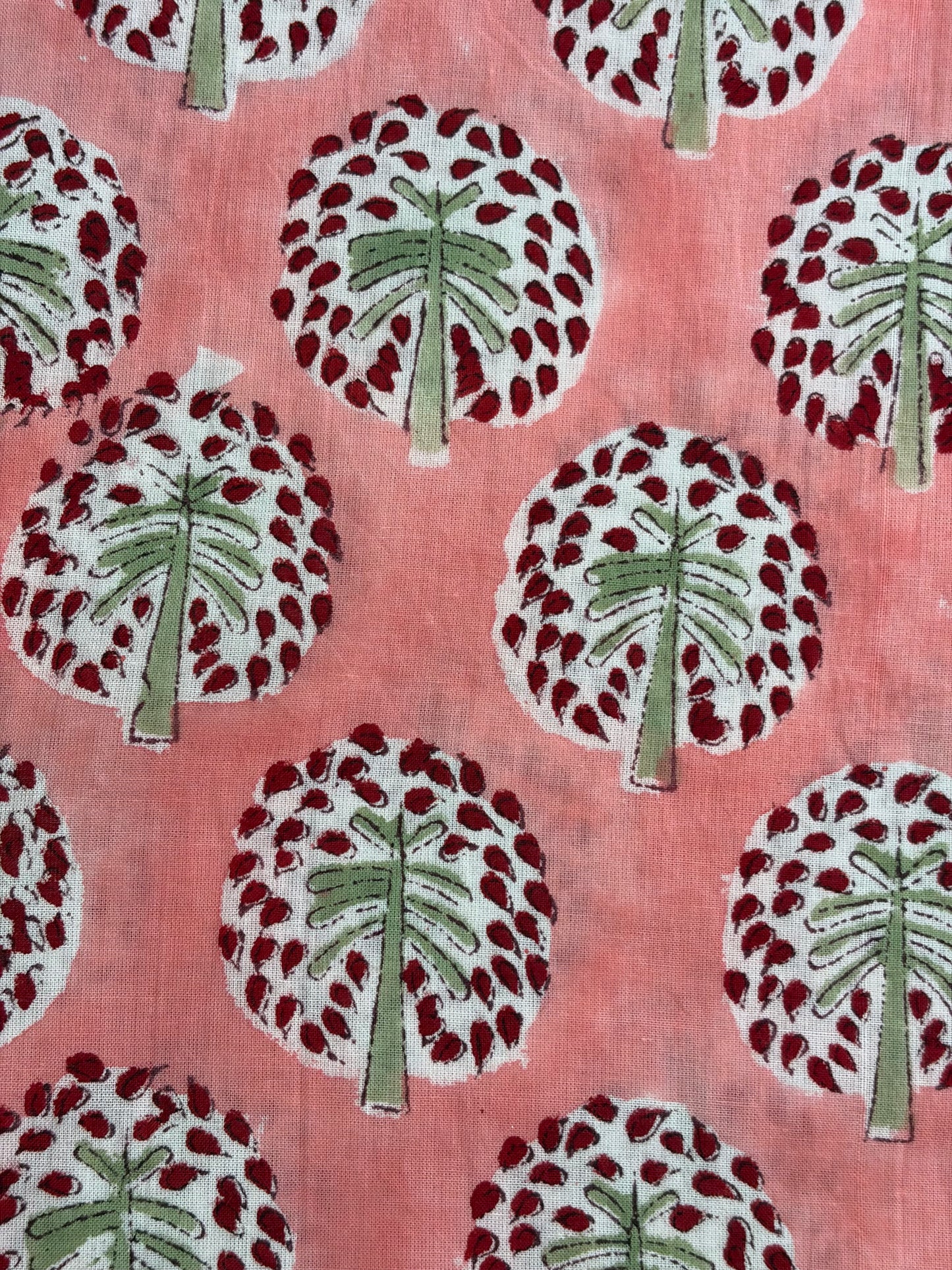 100% Cotton Hand Block Printed Fabric | Floral & Botanical Print with Coordinating Buta | Premium Jaipur Cotton Fabric | OEM & Wholesale Manufacturer Product