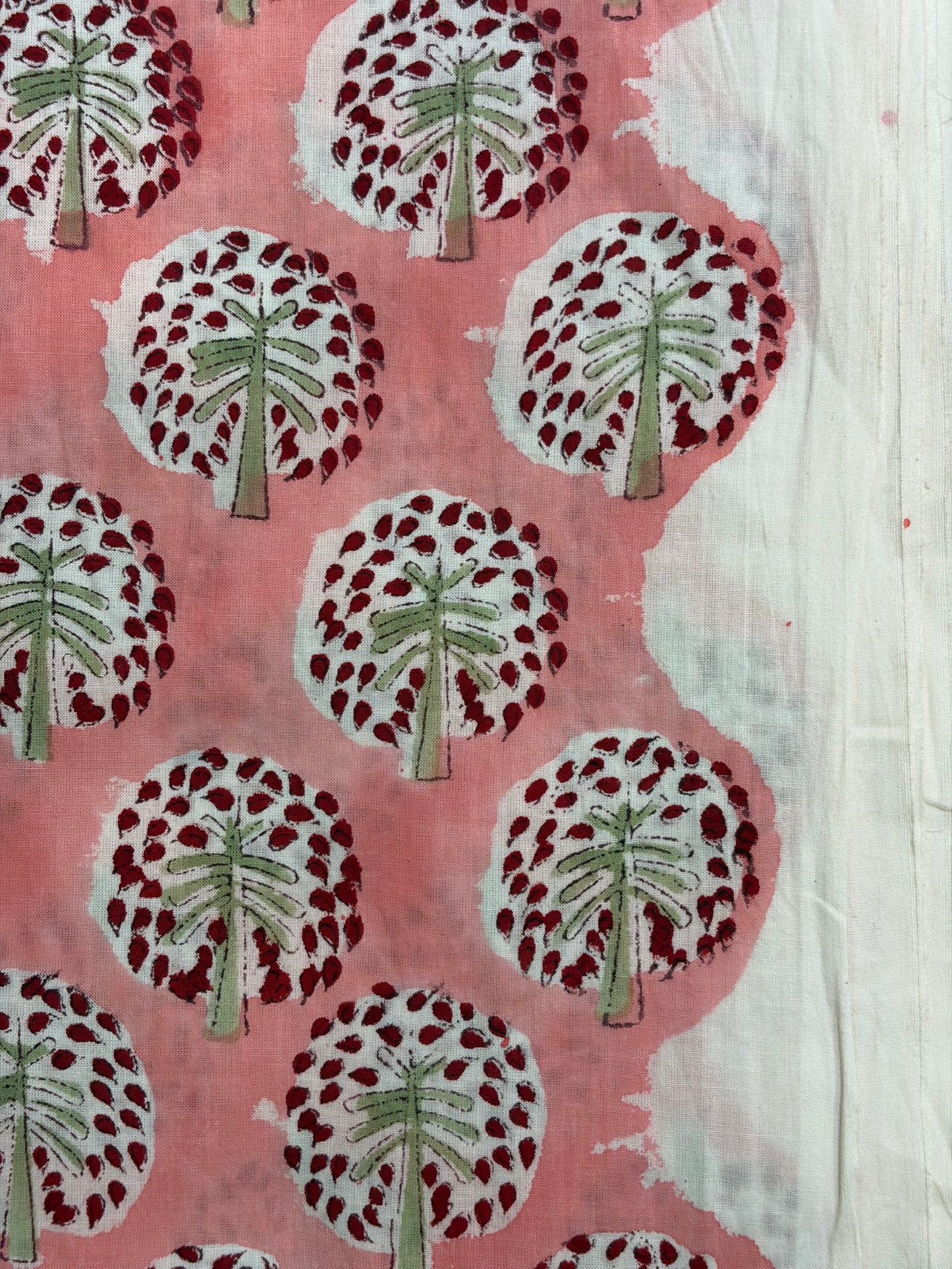 100% Cotton Hand Block Printed Fabric | Floral & Botanical Print with Coordinating Buta | Premium Jaipur Cotton Fabric | OEM & Wholesale Manufacturer Product